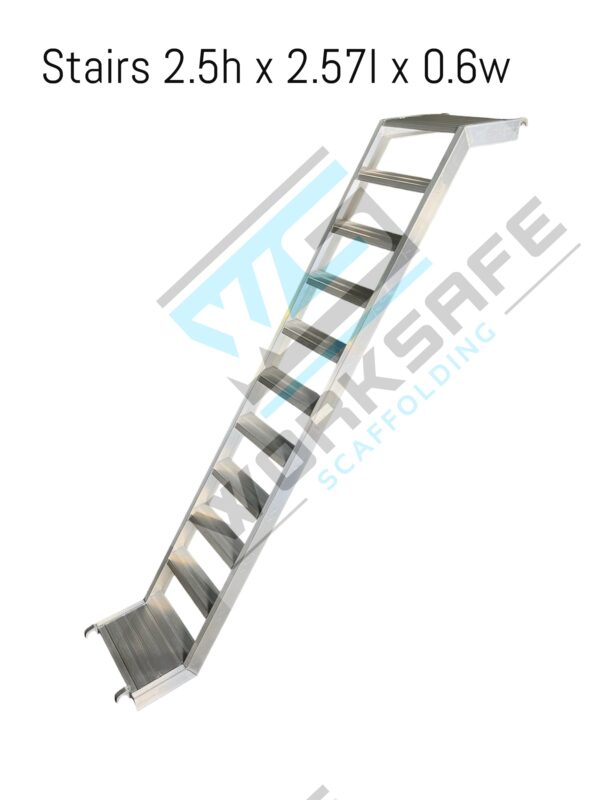 Aluminium Stairs 2.5m Rise x 2.57m Run