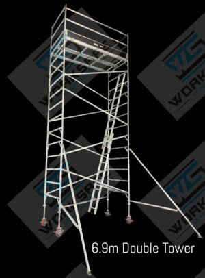 Aluminium Tower 2.5l x 1.3w x 6.9m High