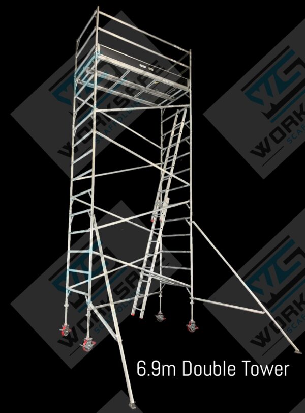 Aluminium Tower 2.5l x 1.3w x 6.9m High