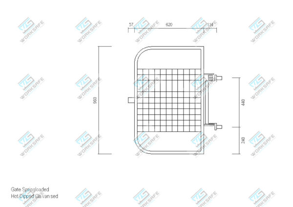 Scaffolding Gate Springloaded Auto Close - Image 2
