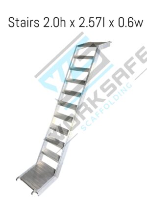 Aluminium Stairs 2.0m Rise x 2.57m Run