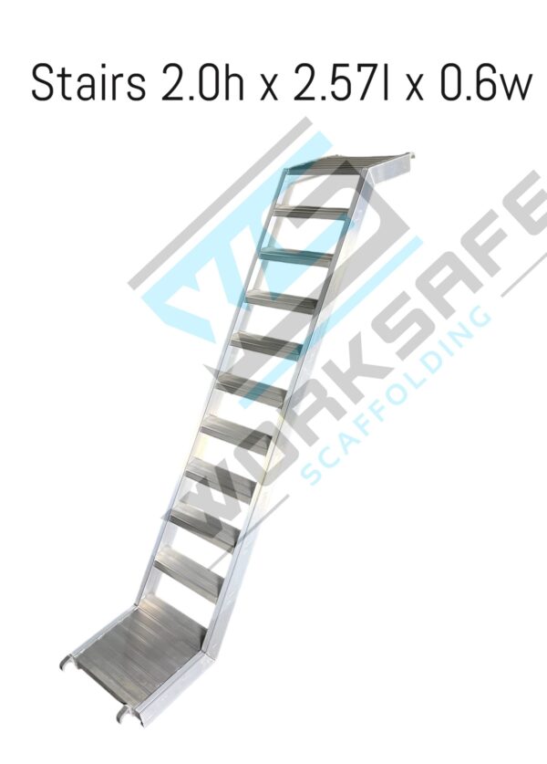 Aluminium Stairs 2.0m Rise x 2.57m Run