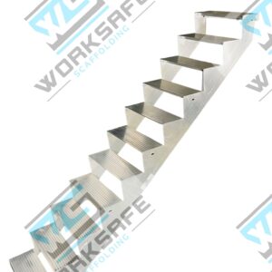 Stairs Aluminium 2.0m rise x 2.4m run x 0.6m wide
