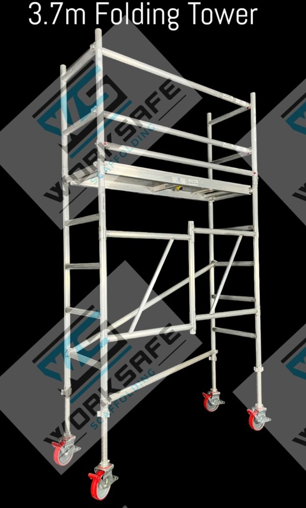 Aluminium Folding Tower 2.0l x 0.73w x 3.7m High