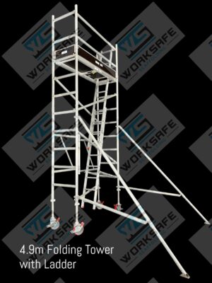 Aluminium Folding Tower 2.0l x 0.73w x 4.9m High
