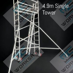 Aluminium Tower 2.0l x 0.73w x 4.9m High