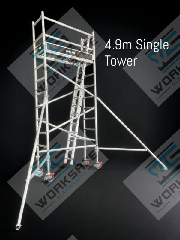 Aluminium Tower 2.0l x 0.73w x 4.9m High