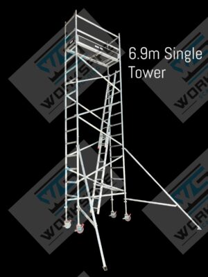 Aluminium Tower 2.0l x 0.73w x 6.9m High