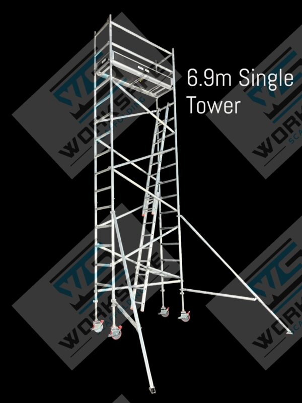 Aluminium Tower 2.0l x 0.73w x 6.9m High