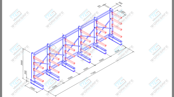 Cantilever Shelving Large Starter Bay - Image 6