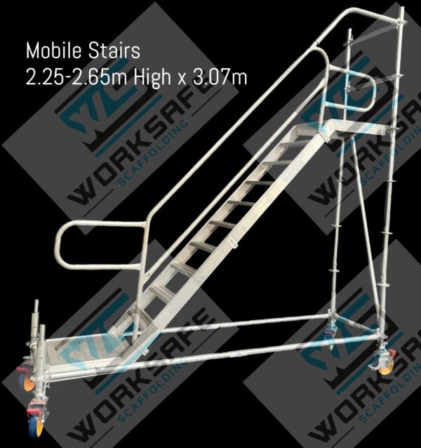 Mobile Stairs 2.4-2.8m High x 3.07m