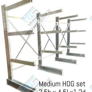 Cantilever Shelving Medium HDG Set