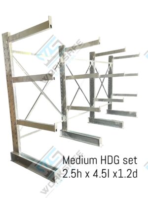 Cantilever Shelving Medium HDG Set