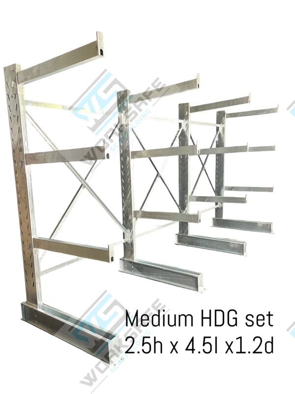 Cantilever Shelving Medium HDG Set