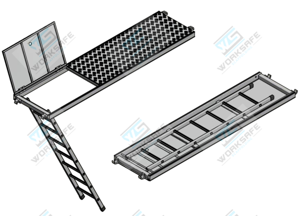Platform w Hatch and Ladder 2.57x0.62m - Image 4