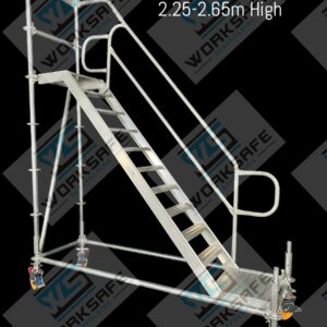 Mobile Stairs 2.4-2.8m High x 2.57m