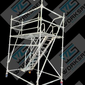 Mobile Stairs 2.4-2.8m High with Large Platform