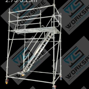 Mobile Stairs 2.9-3.3m High with Large Platform