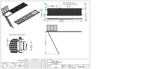 Platform w Hatch and Ladder 3.07x0.62m - Image 3