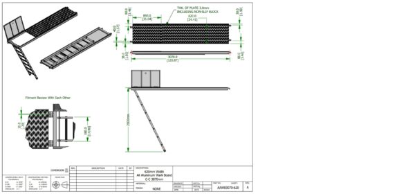 Platform w Hatch and Ladder 3.07x0.62m - Image 3