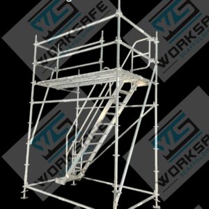Stairs Set 2.7-3.1m High with Large Platform