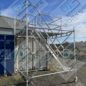 Container Stairs with Loading Platform
