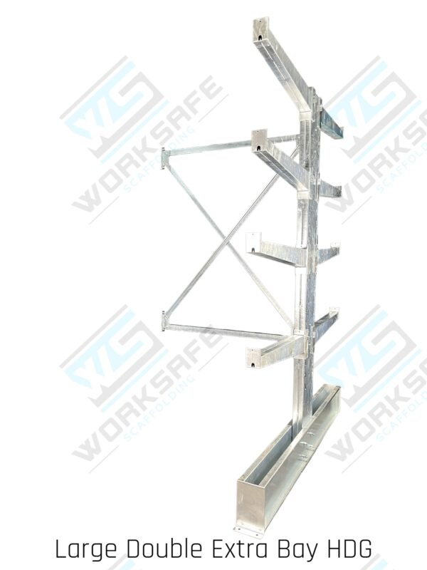 Cantilever Shelving Large Double Sided Extra Bay HDG