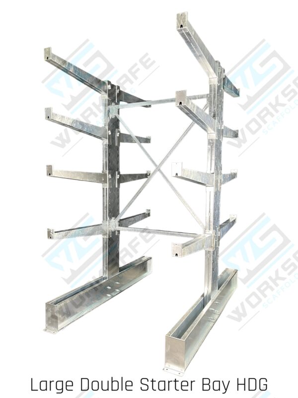 Cantilever Shelving Large Double Sided Extra Bay HDG - Image 3