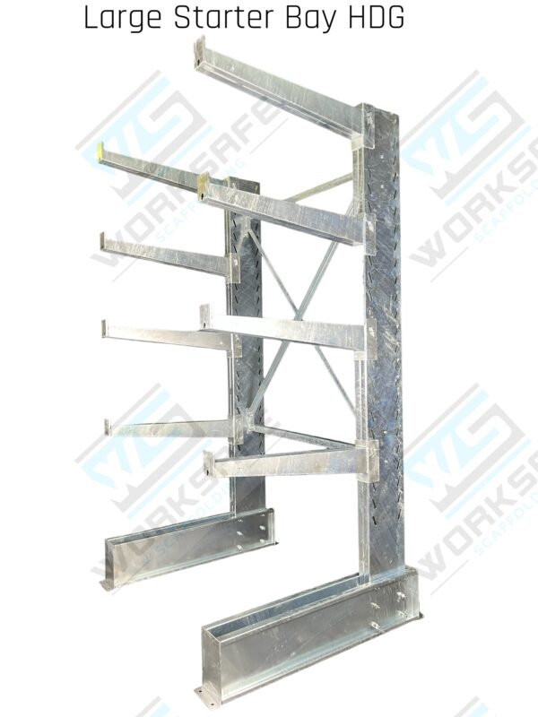 Cantilever Shelving Large Extra Bay HDG - Image 5