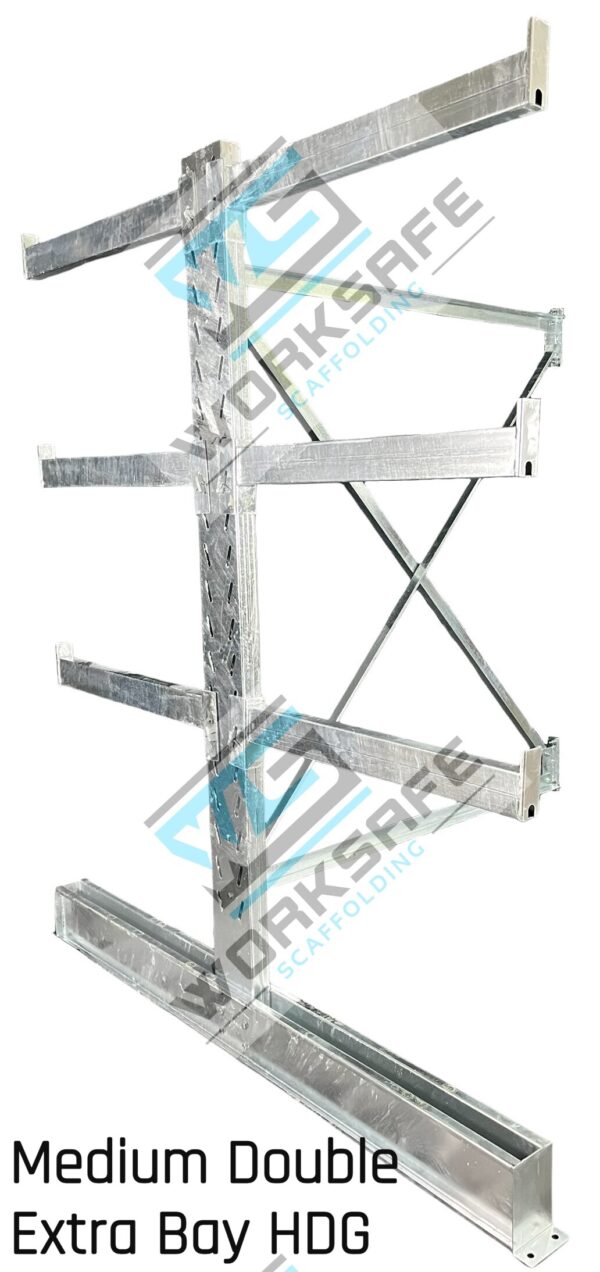 Cantilever Shelving Medium Double Extra Bay 1.5m HDG