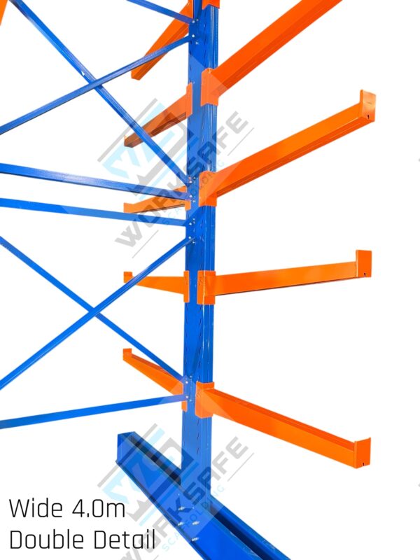 Cantilever Shelving Wide 4.0m High Double Sided Starter Bay - Image 3