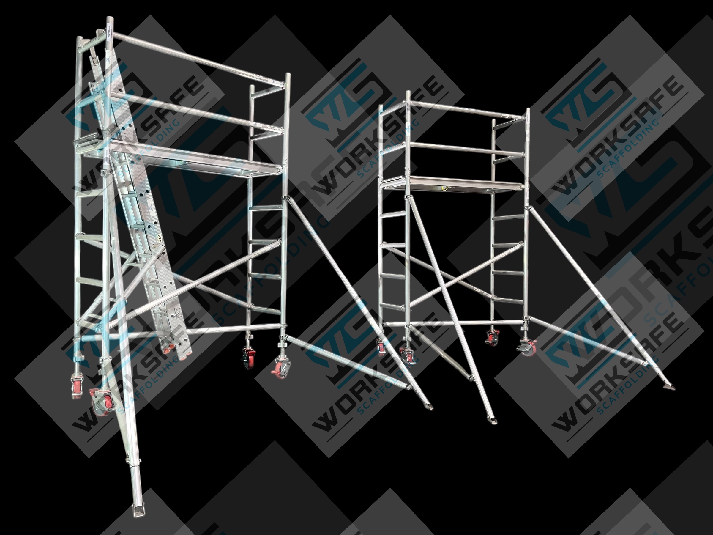 Aluminium Tower 2.0l x 0.73w x 5.7m High/ 2 x Towers 3.7m - Image 15