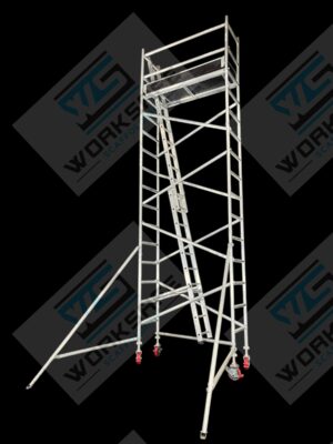 Aluminium Tower 2.0l x 0.73w x 6.9m High, 6m Ladder