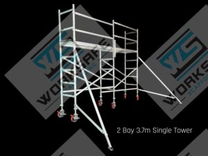 2 Bay Aluminium Tower 4.0l x 0.73w x 3.7m High