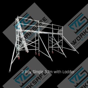 3 Bay Aluminium Tower 6.0l x 0.73w x 3.7m High