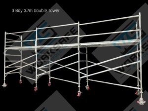3 Bay Aluminium Tower 7.5l x 1.3w x 3.7m High